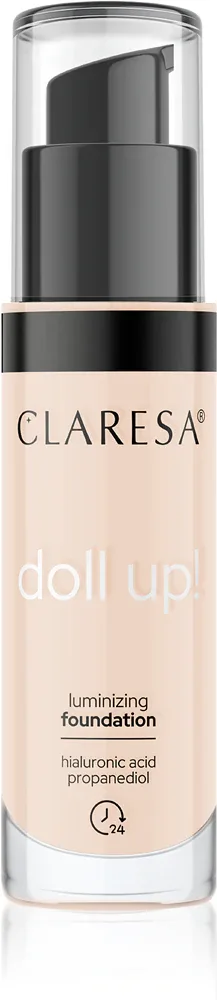 Claresa Doll Up! - Тональная основа для естественного сияния, 34 г, оттенок 03 Light Medium