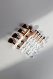 Zoë Ayla Makeup Brush Set Marble 10 Piece - Набор кистей с чехлом, 10 шт — фото 3