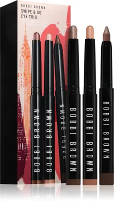 Bobbi Brown Promotional Sets Swipe & Go Eye Trio - Подарочный набор для глаз, 3 шт