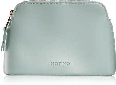 Косметичка Notino Pastel Collection Cosmetic bag мятная, компактная, на молнии, 20 × 14,5 × 6,2 см Green
