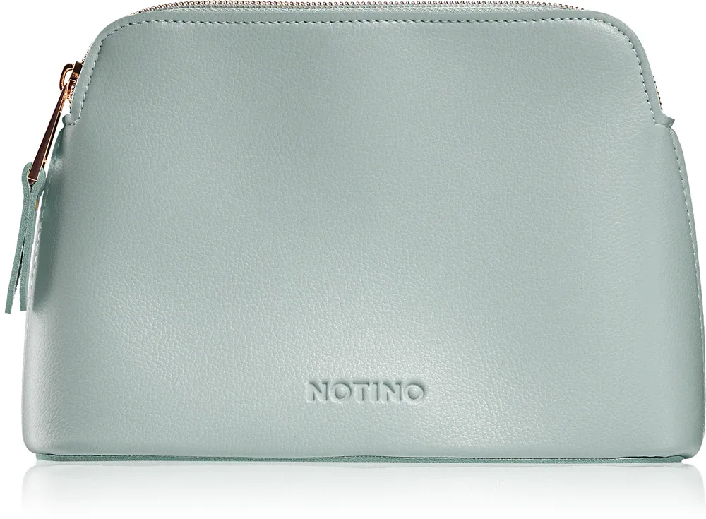 Косметичка Notino Pastel Collection Cosmetic bag мятная, компактная, на молнии, 20 × 14,5 × 6,2 см Green