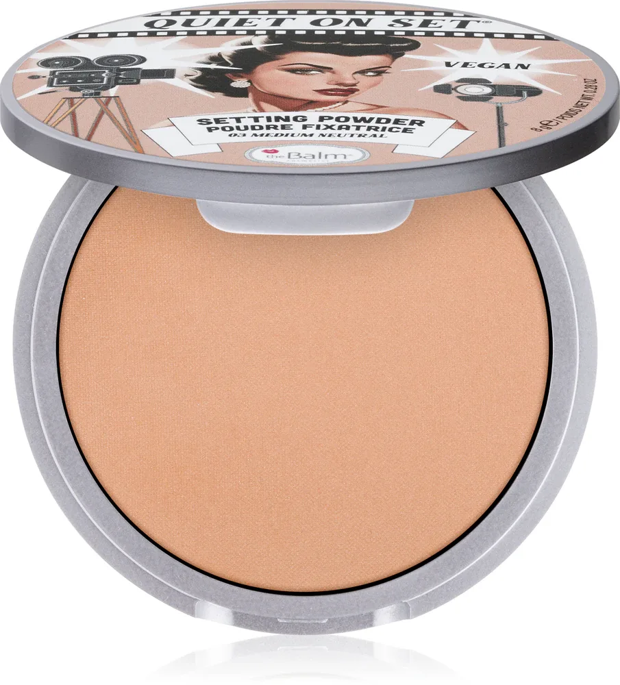 theBalm Quiet on Set - Пудра матирующая, 8 г, оттенок 03 Medium Neutral