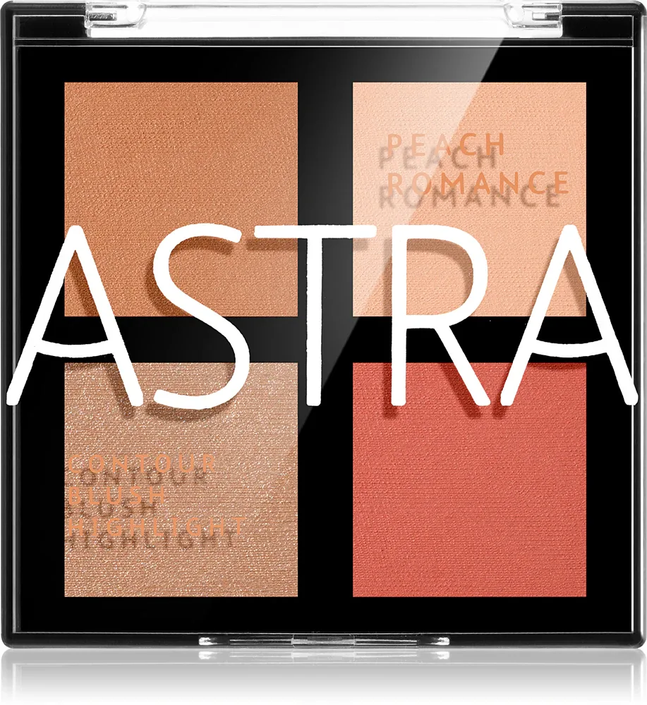 Astra Make-up Romance Palette - Палетка для контуринга лица, 8 г, оттенок 01 Peach Romance