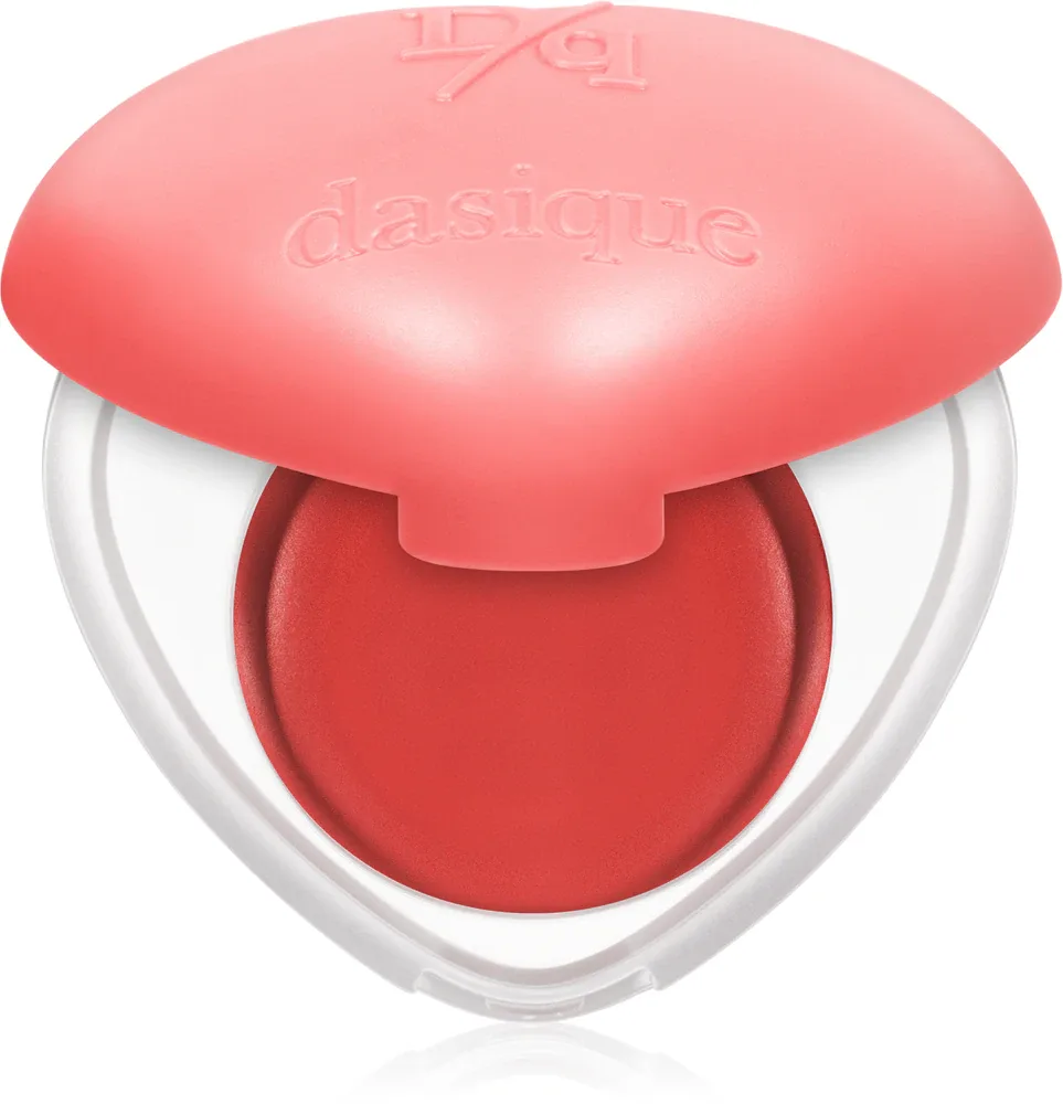 Dasique Souffle Color Pot - Многофункциональная косметика для макияжа губ и щек с кисточкой, оттенок 02 Pomelo Pudding
