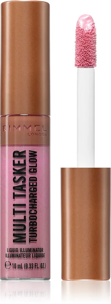 Rimmel Multi-Tasker Turbocharged Glow - Жидкий хайлайтер для лица, 10 мл, оттенок 001 Not a Basic B