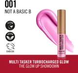 Rimmel Multi-Tasker Turbocharged Glow - Жидкий хайлайтер для лица, 10 мл, оттенок 001 Not a Basic B — фото 2