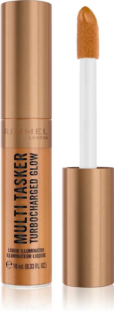 Rimmel Multi-Tasker Turbocharged Glow - Жидкий хайлайтер для лица, 10 мл, оттенок 006 It's Giving Glow