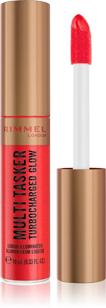 Rimmel Multi-Tasker Turbocharged Glow - Жидкий хайлайтер для лица, 10 мл, оттенок 003 Main Character