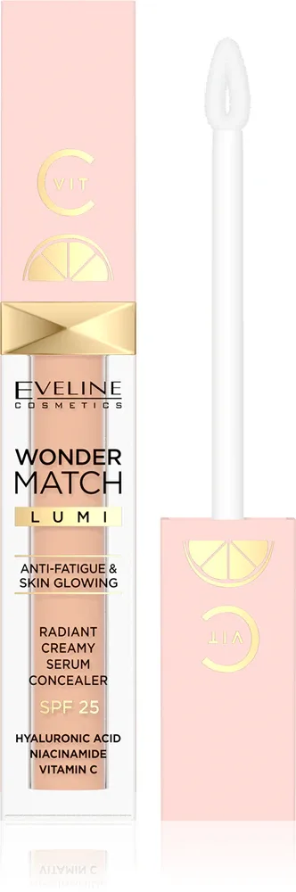 Eveline Cosmetics Wonder Match Lumi - Корректор осветляющий SPF 25, 6.8 мл, оттенок 20 Nude