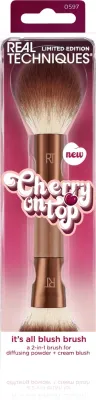 Real Techniques Cherry On Top It´s All Blush Brush - Кисть для румян двусторонняя, 1 шт