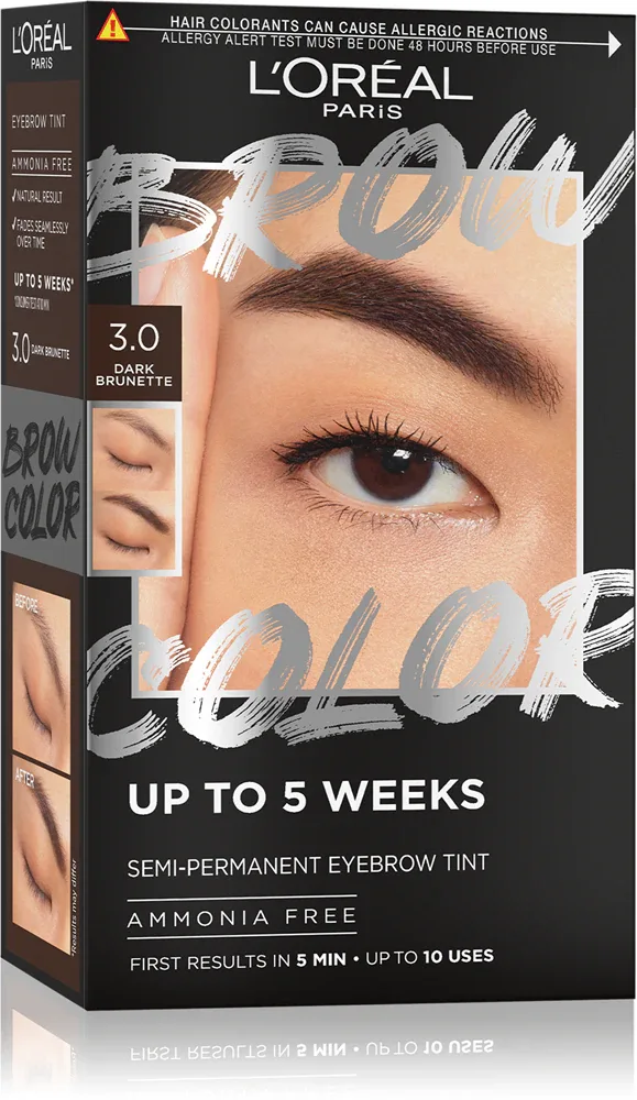 L’Oreal Paris Brow Color - Краска для бровей, 1 шт, оттенок 3.0 Dark Brunette
