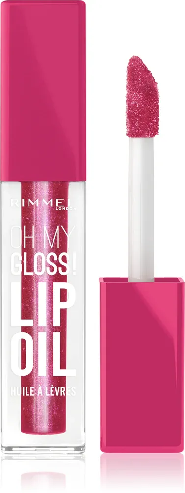 Rimmel Oh My Gloss! Lip Oil - Блеск для губ с увлажняющим действием, 4.5 мл, оттенок 007 Fuschia Punch