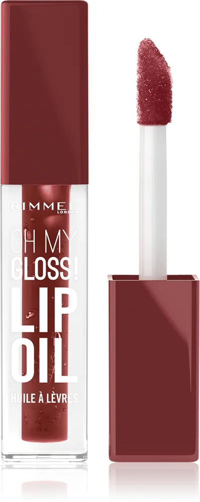 Rimmel Oh My Gloss! Lip Oil - Блеск для губ с увлажняющим действием, 4.5 мл, оттенок 008 Deep Cherry