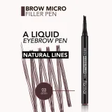 flormar Brow Micro Filler Pen - Карандаши для бровей, 1.1 мл, оттенок 003 Brown — фото 3