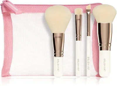 BrushArt Basic On-the-go Glam mini make-up brush set - Путешественный набор кистей для макияжа с мини-футляром, 1 шт