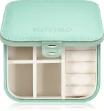 Шкатулка для украшений Notino Classy Collection Jewellery box двухъярусная, на молнии, 10,8 × 6,5 × 8,8 см Green — фото 1