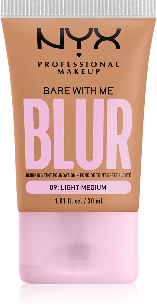 NYX Professional Makeup Bare With Me Blur Tint - Подклад навилжающий, 30 мл, оттенок 09 Light Medium