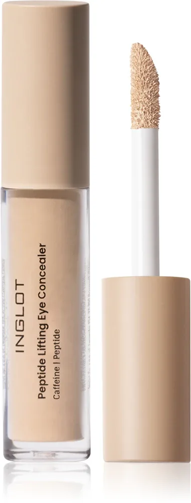 Корректор для лица Inglot Peptide Lifting Eye Concealer кремовый, со средней степенью покрытия, 4,6 мл, оттенок 202 Light Cream