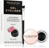 Makeup Revolution Gel Eyeliner Pot - Гелевая подводка для глаз с кисточкой, 3 г — фото 1