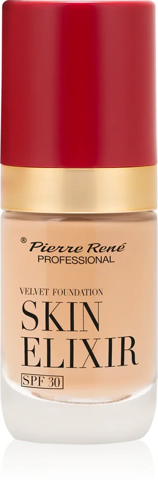 Pierre Rene Skin Elixir - Аксамитный тональный фонд SPF 30, 25 мл, оттенок no. 04 Warm Nude