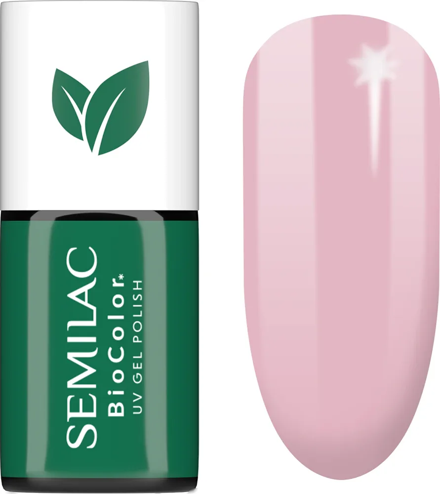 Semilac UV Hybrid BioColor - Гибридный лак для ногтей с использованием УФ, 7 мл, оттенок 728 Pink Sunrise