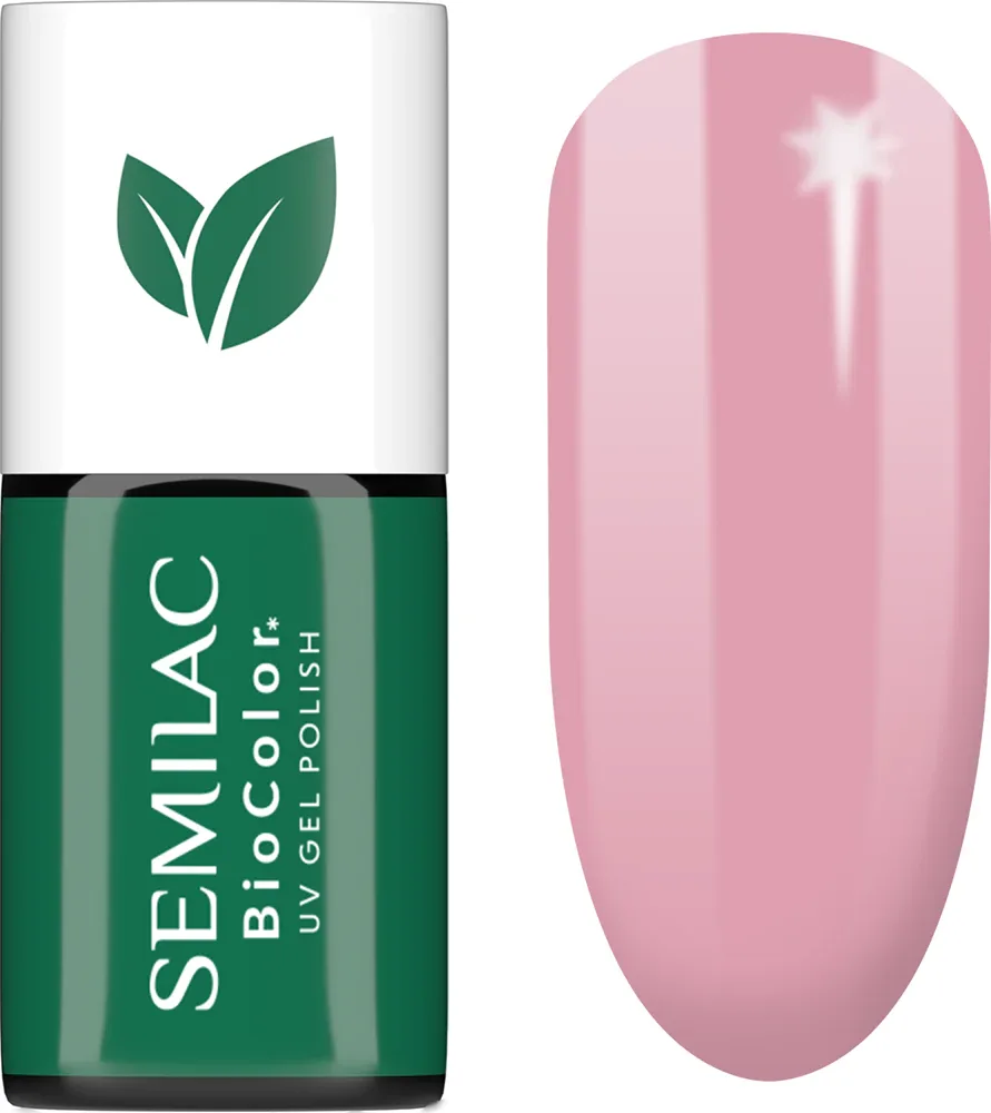 Semilac UV Hybrid BioColor - Гибридный лак для ногтей с использованием УФ, 7 мл, оттенок 713 Pink Wildflowers