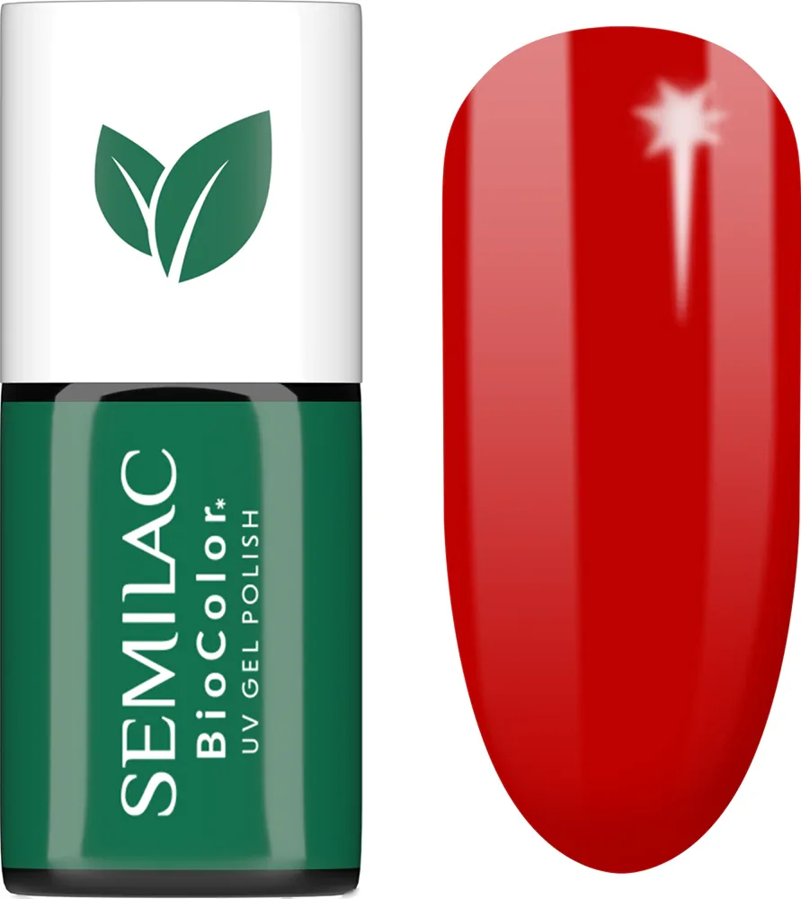 Semilac UV Hybrid BioColor - Гибридный лак для ногтей с использованием УФ, 7 мл, оттенок 719 Red Cranberries