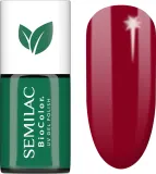Semilac UV Hybrid BioColor - Гибридный лак для ногтей с использованием УФ, 7 мл, оттенок 729 Dark Cherry — фото 1