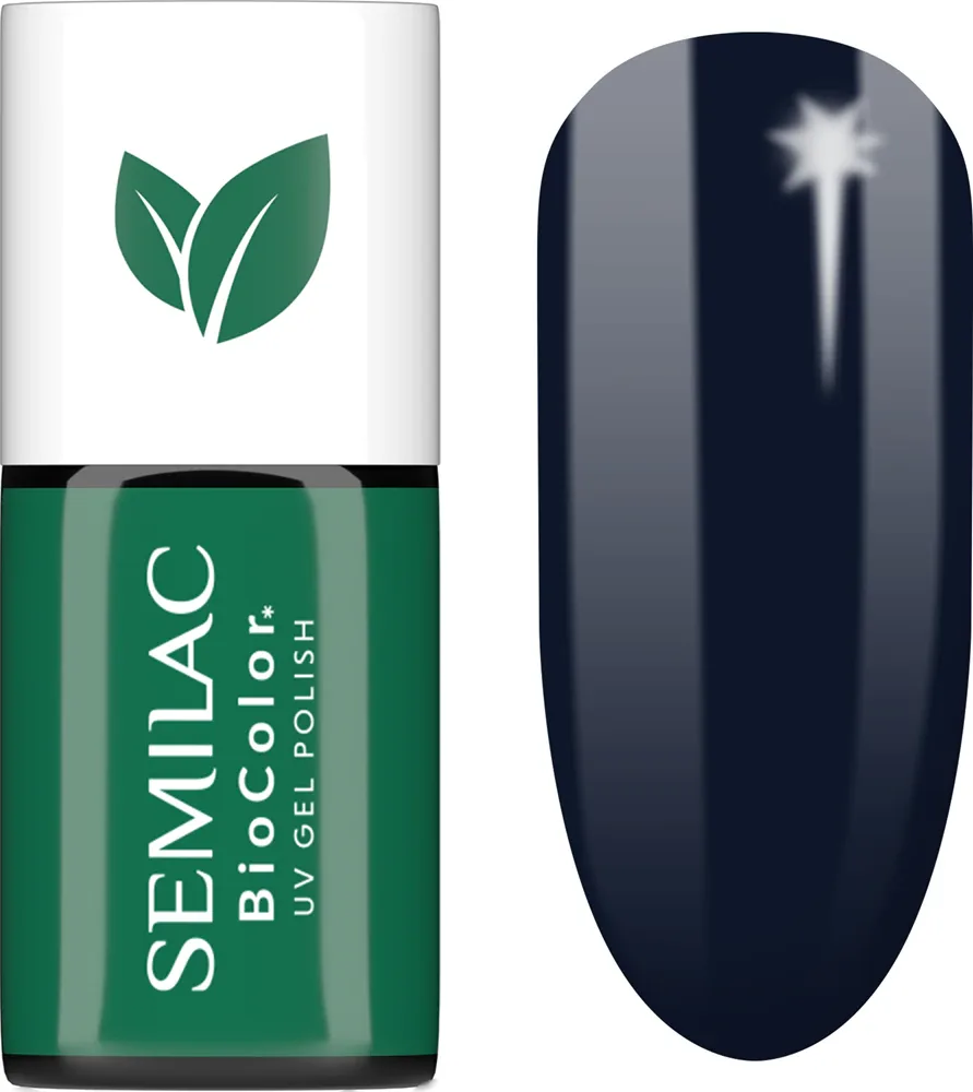 Semilac UV Hybrid BioColor - Гибридный лак для ногтей с использованием УФ, 7 мл, оттенок 725 Dark Berry