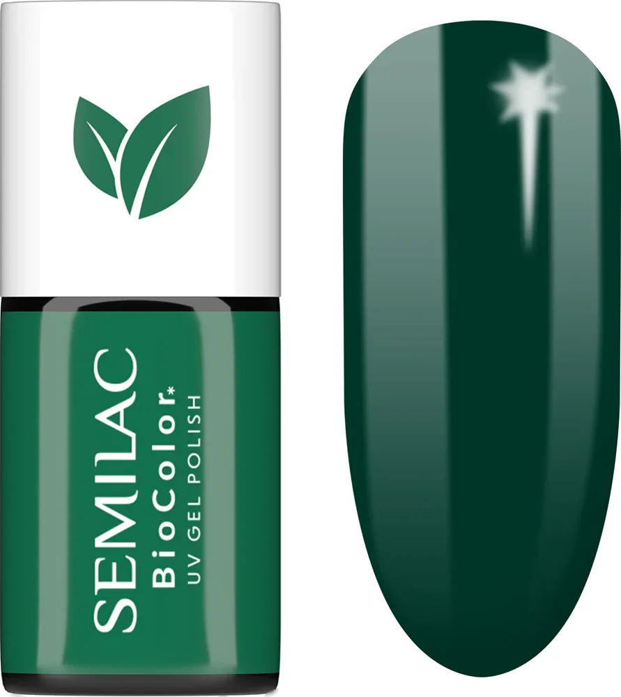 Semilac UV Hybrid BioColor - Гибридный лак для ногтей с использованием УФ, 7 мл, оттенок 731 Bottle Green