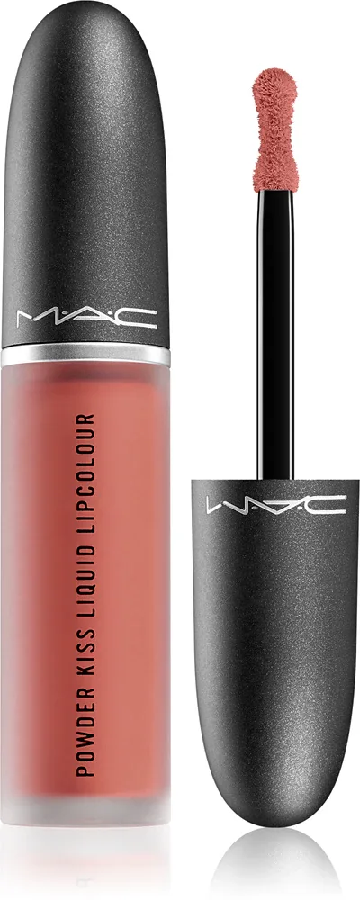 MAC Cosmetics Powder Kiss Liquid Lipcolour - Матовая жидкая помада, 5 мл, оттенок Mull it Over