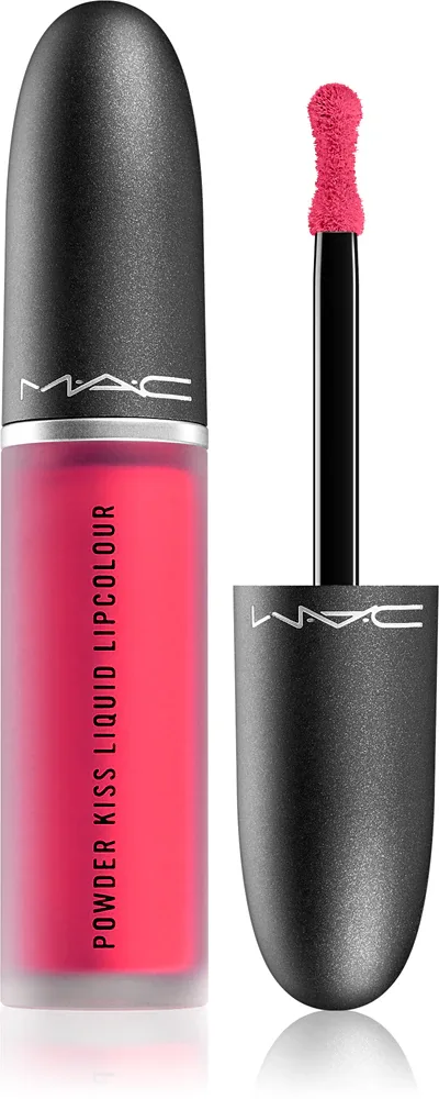 MAC Cosmetics Powder Kiss Liquid Lipcolour - Матовая жидкая помада, 5 мл, оттенок Billion $ Smile