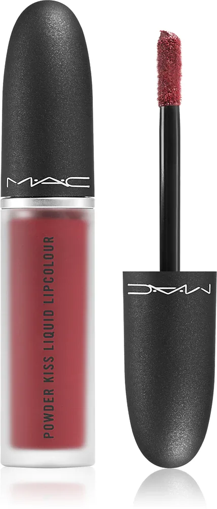 MAC Cosmetics Powder Kiss Liquid Lipcolour - Матовая жидкая помада, 5 мл, оттенок Fashion Emergency