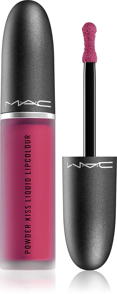 MAC Cosmetics Powder Kiss Liquid Lipcolour - Матовая жидкая помада, 5 мл, оттенок Make it Fashun!