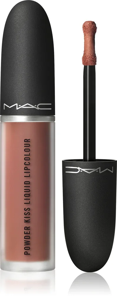 MAC Cosmetics Powder Kiss Liquid Lipcolour - Матовая жидкая помада, 5 мл, оттенок Habit
