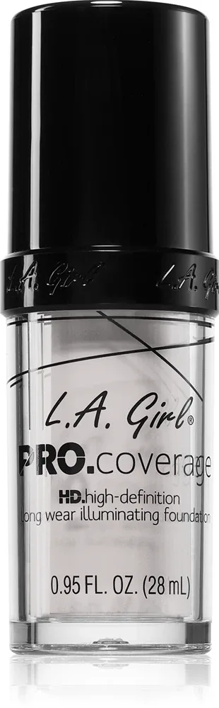 L.A. Girl Cosmetics PRO. Coverage - Светлый тональный флюид, 28 мл, оттенок White