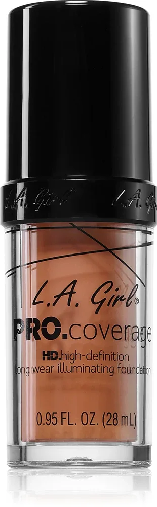 L.A. Girl Cosmetics PRO. Coverage - Светлый тональный флюид, 28 мл, оттенок Sand