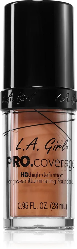 L.A. Girl Cosmetics PRO. Coverage - Светлый тональный флюид, 28 мл, оттенок Soft Honey
