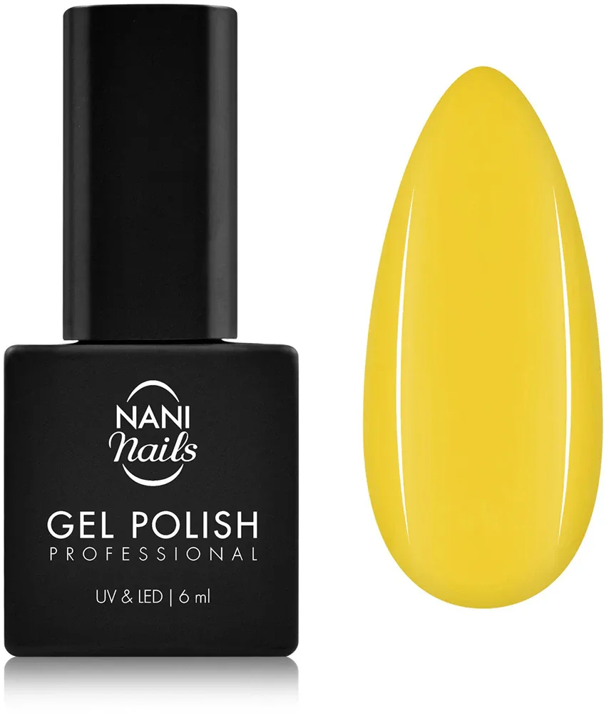Гель-лак для ногтей NaniNails NANI Professional белый, с лампой UV/LED, стойкий, 6 мл, оттенок Bitter Yellow