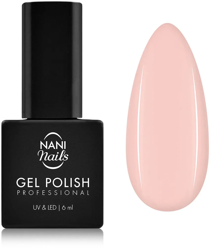 Гель-лак для ногтей NaniNails NANI Professional белый, с лампой UV/LED, стойкий, 6 мл, оттенок Pink Blush