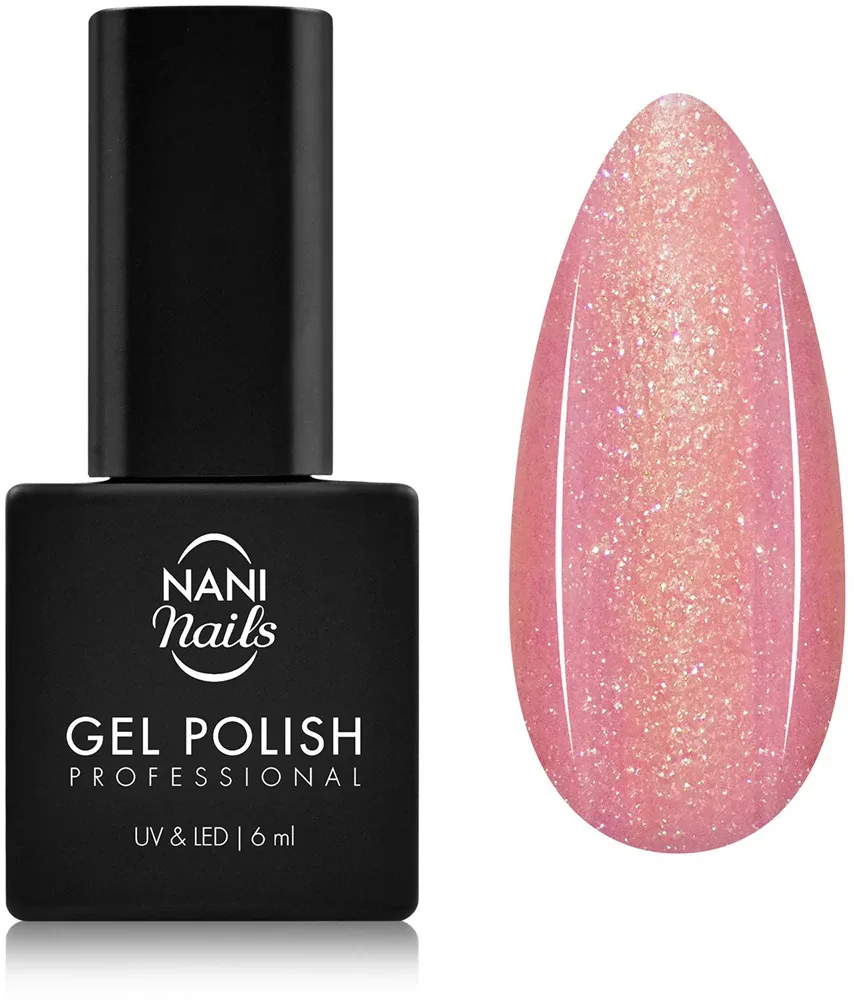 Гель-лак для ногтей NaniNails NANI Professional белый, с лампой UV/LED, стойкий, 6 мл, оттенок HollywoотBlush