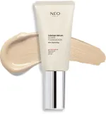 NEO MAKE UP Intense Serum Cover Foundation - Тональная основа с SPF 30 для естественного вида, 30 мл, оттенок 00 Alabaster — фото 2