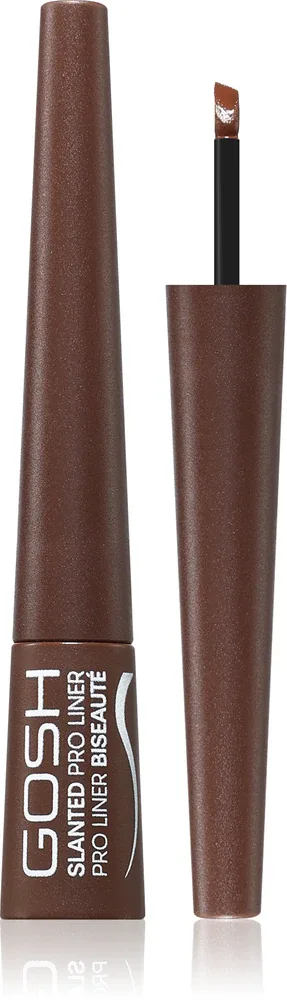 Gosh Slanted Pro Liner - Подводка для глаз: eyeliner в жидкой форме, 2.5 мл, оттенок 003 Matt Brown