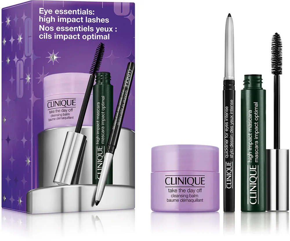 Clinique Holiday Eye Essentials: High Impact Lashes - Праздничный набор для глаз, 1 шт