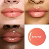 Smashbox Halo Plump + Glow Lip Gloss - Увлажняющий блеск для губ, оптически увеличивающий объем, 4.6 мл, оттенок Energy — фото 3
