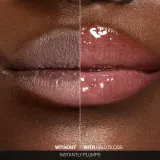 Smashbox Halo Plump + Glow Lip Gloss - Увлажняющий блеск для губ, оптически увеличивающий объем, 4.6 мл, оттенок Gem — фото 4