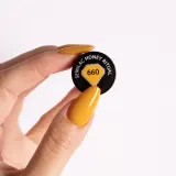 Semilac UV Hybrid WellBeing - Гибридный лак для ногтей с использованием УФ, 7 мл, оттенок 660 Honey Ritual — фото 4