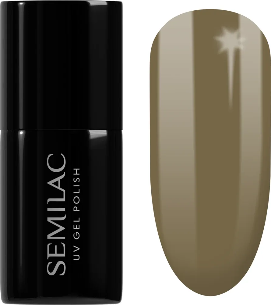 Semilac UV Hybrid WellBeing - Гибридный лак для ногтей с использованием УФ, 7 мл, оттенок 658 Sage Smoke