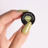 Semilac UV Hybrid WellBeing - Гибридный лак для ногтей с использованием УФ, 7 мл, оттенок 659 Matcha Latte — фото 4