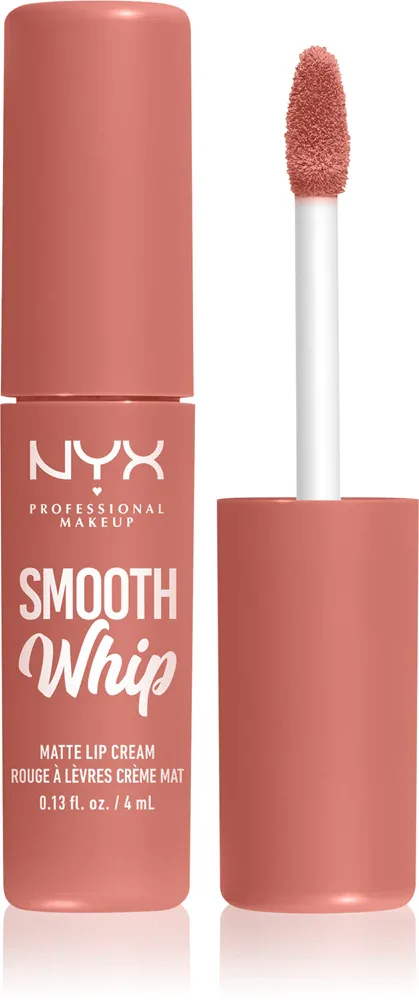 NYX Professional Makeup Smooth Whip Matte Lip Cream - Бархатная помадка с эффектом разглаживания, 4 мл, оттенок 22 Cheeks